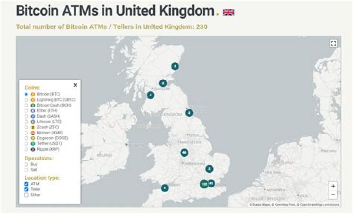 Are there Bitcoin ATMs in UK?