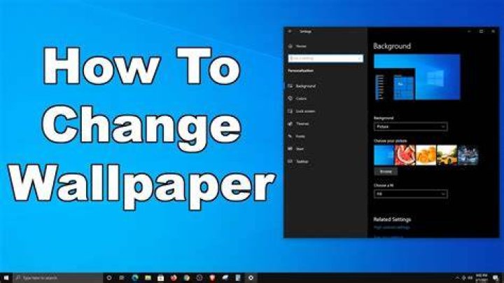 How do I change my desktop picture on my computer?