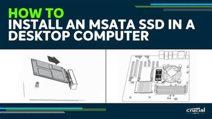 How do I connect mSATA SSD to desktop?