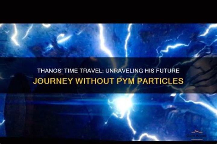 How does Thanos ship travel through time?