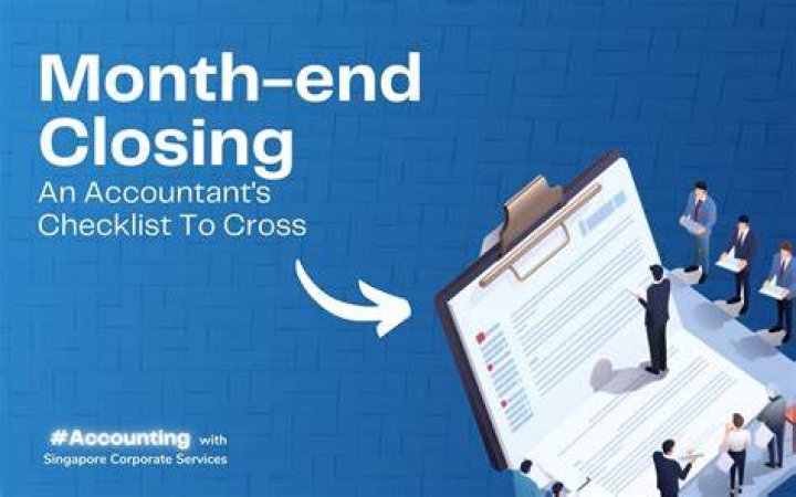 What do accountants do at month end?